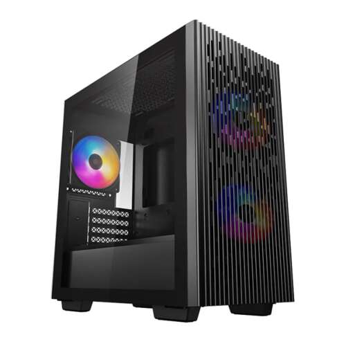 Компьютерный корпус Deepcool MATREXX 40 3FS DP-MATX-MATREXX40-3FS, Mini-ITX/Micro ATX, USB 3.0/2.0, Без Б/П, Чёрный