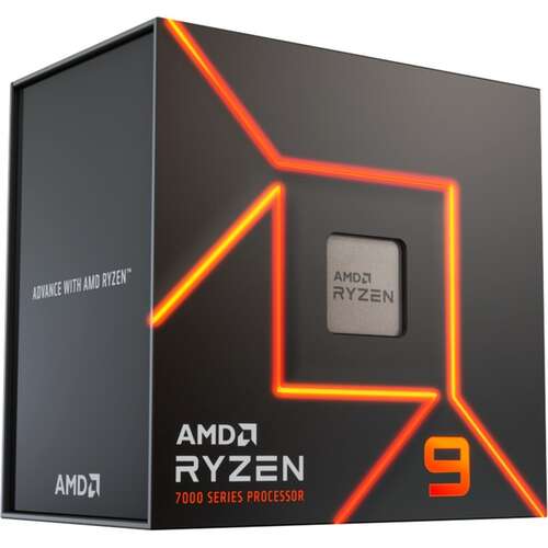 Процессор AMD Ryzen 9 7900X, 4.7GHz (Raphael, 5.6), 12C/24T, 12/64MB, 170W, AM5, 100-000000589WOF-0