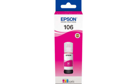 Контейнер с пурпурными чернилами Epson C13T00R340 106 EcoTank MA Ink Bottle-0