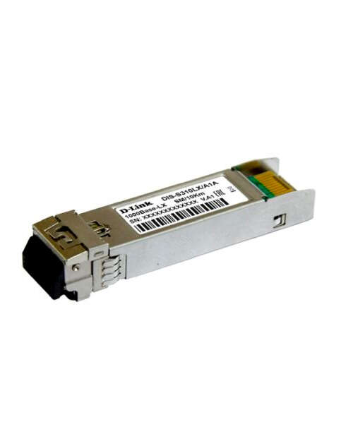 D-Link DIS-S310LX/A1A SFP-трансивер с 1 портом 1000Base-LX для одномодового оптического кабеля (до 1-0