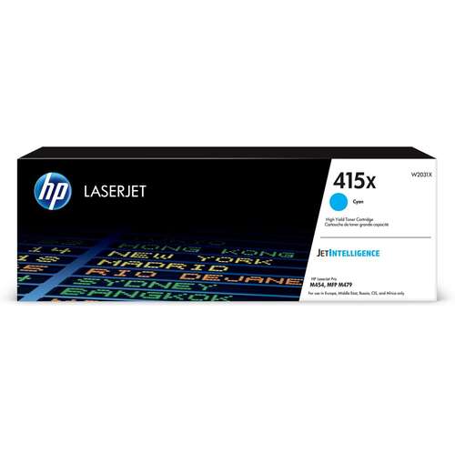 Картридж лазерный HP 415X LaserJet Cyan, W2031X