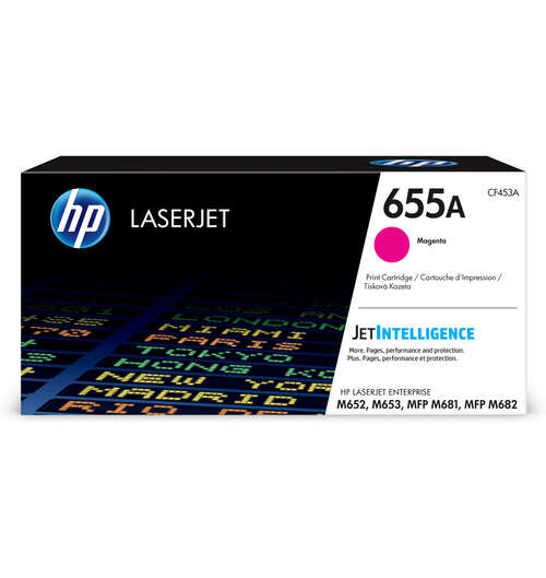 Картридж лазерный HP CF453A LaserJet 655A, оригинальный, пурпурный