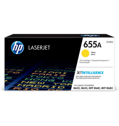 Картридж лазерный HP CF452A LaserJet 655A, оригинальный, желтый-0