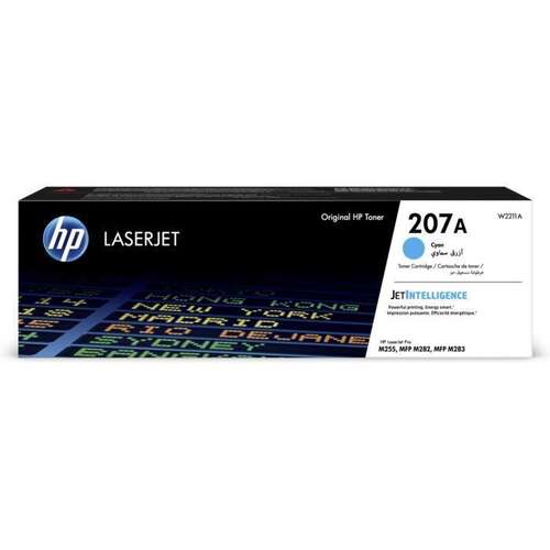 Оригинальный лазерный картридж HP 207A, голубой, W2211A