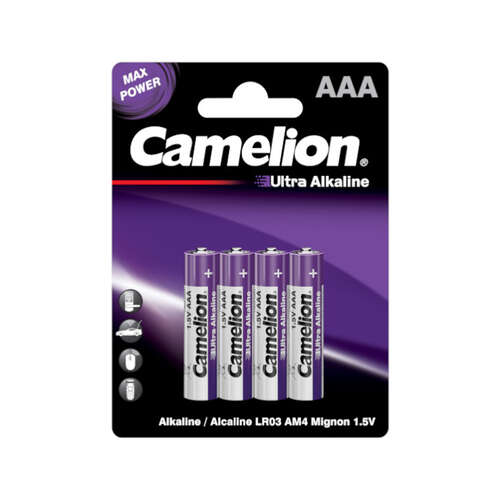 Батарейка CAMELION Ultra Alkaline LR03-BP4UT 4 шт. в блистере