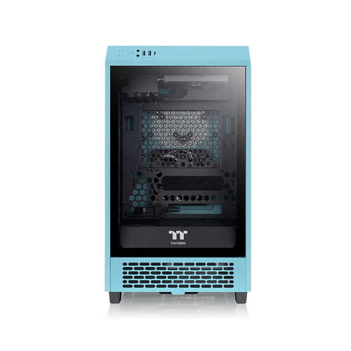 Компьютерный корпус Thermaltake The Tower 200 Turquoise Mini Chassis без Б/П-0