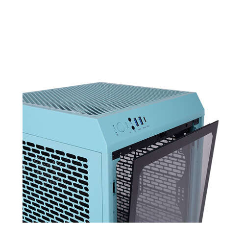 Компьютерный корпус Thermaltake The Tower 200 Turquoise Mini Chassis без Б/П