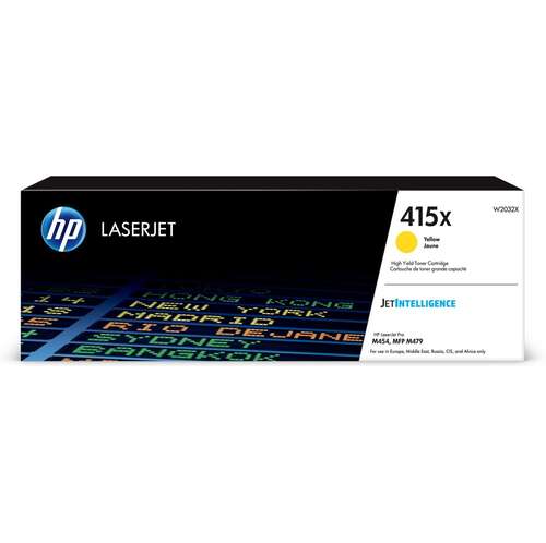 Картридж лазерный HP 415X LaserJet Yellow, W2032X