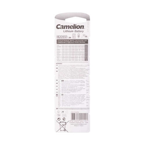 Батарейка CAMELION Lithium CR1216-BP5 5 шт. в блистере-0