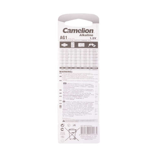 Батарейка CAMELION Alkaline AG1-BP10(0%Hg) 10 шт. в блистере-0