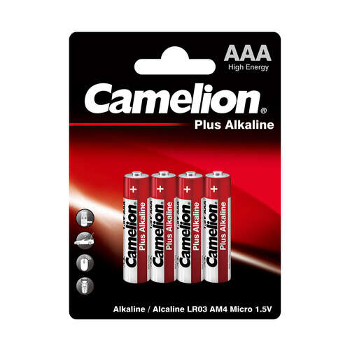 Батарейка CAMELION Plus Alkaline LR03-BP4 4 шт. в блистере