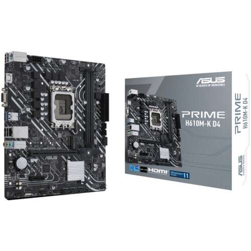 Сист.плата ASUS PRIME H610M-K, 1700, 2xDDR5, PCI-E x16, M.2, 4xSATA, HDMI, D-Sub, BOX-0