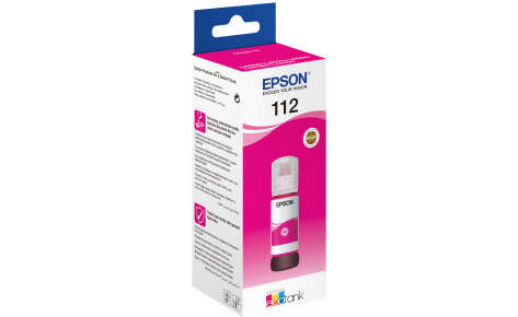 Контейнер с пурпурными чернилами Epson C13T06C34A, 112, совместимость L11160/L15150/L15160/L6550/L6570