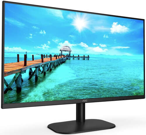 Монитор AOC 27B2H IPS,27",16:9 FHD (1920x1080 при 75 Hz),250cd/m2,1000:1,20M:1,178/178,4ms,VGA,HDMI,Black