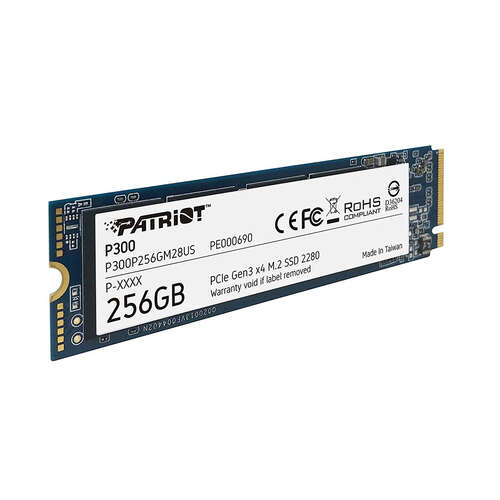 Твердотельный накопитель SSD Patriot P300 256GB M.2 NVMe PCIe 3.0x4