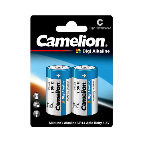 Батарейка CAMELION Digi Alkaline LR14-BP2DG 2 шт. в блистере-0