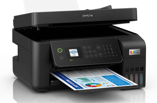 МФУ струйное цветное Epson L5290 C11CJ65407, до 33 стр/мин, А4, печать фотографий, WIFI, Ethernet, ADF, Fax, СНПЧ