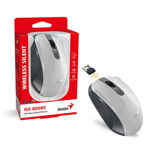 Мышка Genius RS2,NX-8008S,White+Gray 31030028403