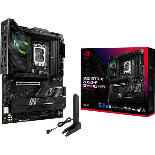 Сист.плата ASUS ROG STRIX Z890-F GAMING WIFI, Z890, 1851, 4xDDR5, PCI-E x16, M2, SATA, DP, HDMI, Thunderbolt, WIFI 7,BOX-0