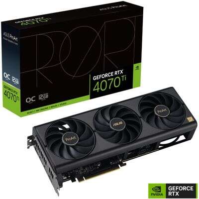 Видеокарта ProArt GeForce RTX™ 4070 Ti OC edition 12GB GDDR6X, Interface 192bit, 7680 CUDA Core, BOX