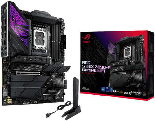 Сист.плата ASUS ROG STRIX Z890-E GAMING WIFI, Z890, 1851, 4xDDR5, PCI-E x16, M2, SATA, HDMI, DP, Thundrbolt. WIFI7, BOX