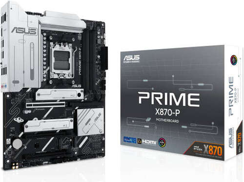 Сист.плата ASUS PRIME X870-P, X870, AM5, 4xDIMM DDR5, 3xPCI-E x16, 4xM.2, SATA, HDMI, 2xUSB 4.0, BOX