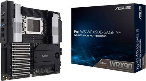 Сист.плата ASUS PRO WS WRX90E-SAGE SE, WRX90, TR5, 8xDIMM DDR5, 7xPCI-E x16, 4xM.2, 4xSATA,SAS mini, 10Gigabit LAN, BOX