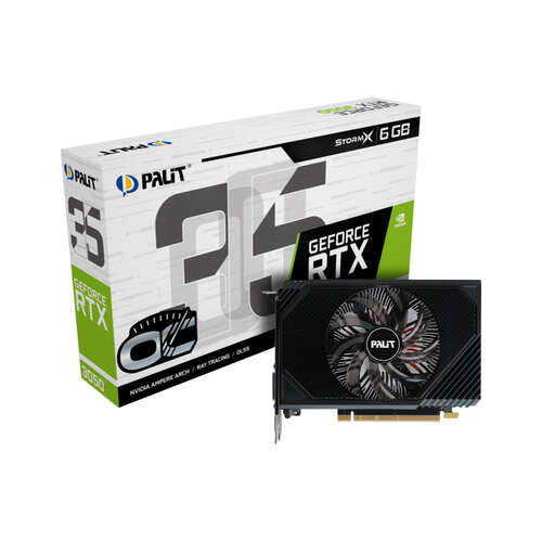 Видеокарта PALIT RTX3050 STORMX OC V1 6G (NE63050S18JE-1072F)-0