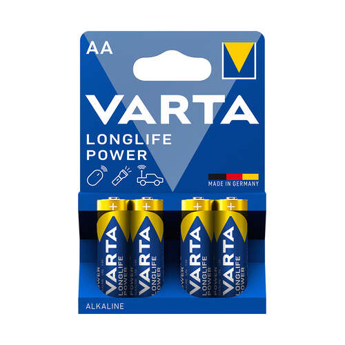 Батарейка VARTA Longlife Power Mignon 1.5V - LR6/AA 4 шт в блистере