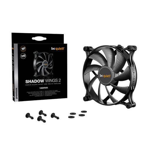 Вентилятор для компьютерного корпуса Bequiet! Shadow Wings 2 140mm PWM-0 Вентилятор для компьютерного корпуса Bequiet! Shadow Wings 2 140mm PWM-0