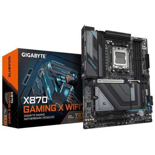 Сист.плата Gigabyte X870 GAMING X WIFI7 1.0, X870, AM5, 4xDIMM DDR5, 3xPCI-E x16, M.2, 4xSATA, HDMI, 2xUSB4, WIFI7, BOX