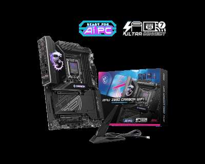 Сист.плата MSI MPG Z890 CARBON WIFI, Z890, LGA1851, 4xDDR5, 2xPCI-E x16, M2, SATA, Thunderbolt, WIFI7, BOX