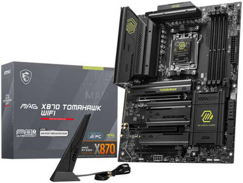 Сист.плата MSI MAG X870 TOMAHAWK WIFI, X870, AM5, 4xDDR5, 3xPCI-E x16, M2, SATA, Thunderbolt, HDMI, WIFI7, BOX