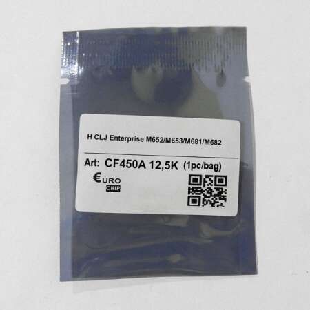 Чип HP CLJ Enterprise M652/M653/M681/M682 (CF450A) 12,5K Black Euro Chip