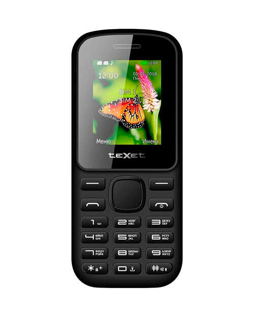 Мобильный телефон teXet TM-130 цвет черный-красный-0